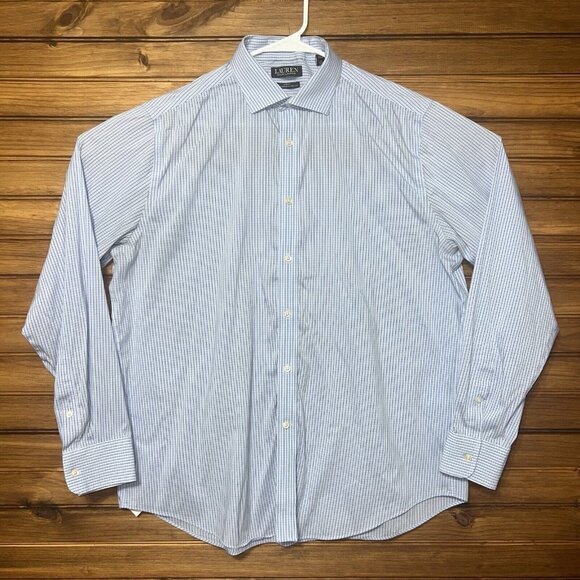 Ralph Lauren Black Label Shirt Men 17 34/35 XL Lightweight Button Down Checkered - Picture 1 of 7